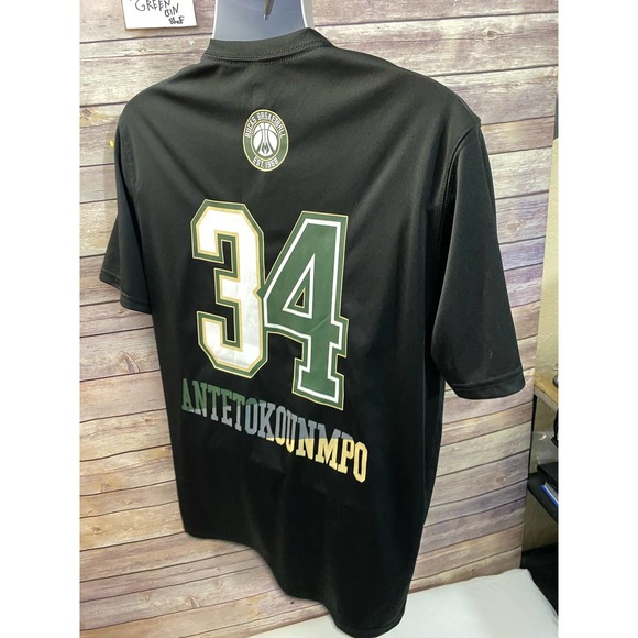 milwaukee bucks Giannis Antetokounmpo T Shirt NBA Large - Picture 2 of 10